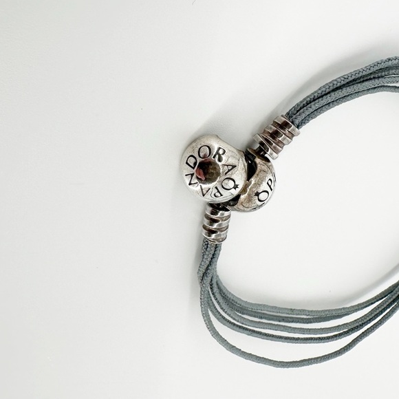 Pandora multi strand fabric bracelet - Picture 6 of 6